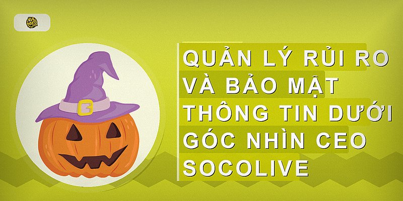 Quản lý rủi ro và bảo mật thông tin dưới góc nhìn CEO Socolive